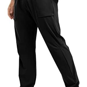 Rdruko Men's Golf Joggers Pants Stretch Quick Dry Track Running Workout Sweat Pants with Zipper Pockets