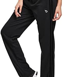 BALEAF Women's Track Pants Athletic Running Sweatpants Zipper Pockets Warm-Up Sports Jogging Pants Casual Lightweight