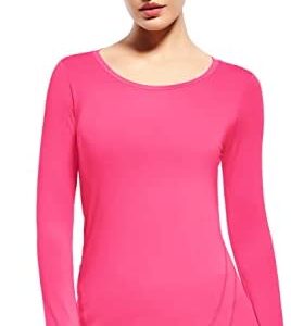 Womens Long Sleeve Yoga Tops Thumb Hole Workout Shirts