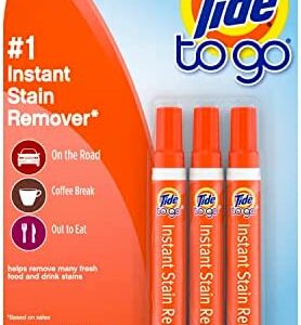 Tide Stain Remover for Clothes, Tide To Go Pen,  Instant Spot Remover for Clothes, Travel & Pocket Size, 3 Count