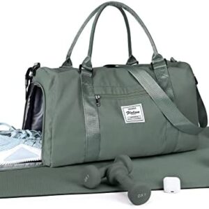 Gym Bag Womens Mens with Shoes Compartment and Wet Pocket,Travel Duffel Bag for Women for Plane,Sport Gym Tote Bags Swimming Yoga,Waterproof Weekend Overnight Bag Carry on Bag Hospital Holdalls