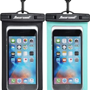 Hiearcool Waterproof Phone Pouch, Waterproof Phone Case for iPhone 14 13 12 11 Pro Max XS Plus Samsung Galaxy with Case Friendly, IPX8 Waterproof Cellphone Dry Bag for Vacation Travel -2 Pack-8.3"