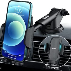 Phone Mount for Car,2023 Newly-Upgraded Car Phone Holder,4-in-1 Phone Holder car with 360° Rotation for All Types of Phones Such as iPhone 14 Pro Max 13,Works on Dashboard,Windshield,Air Vent