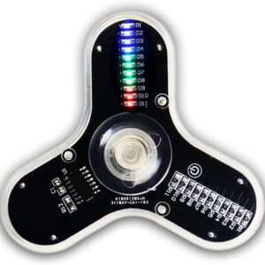 3 Leaves LED Rotating Gyroscope DIY Kit Soldering Project Electronics Kit Soldering Practice Kit for Kids Adult ISolderStore