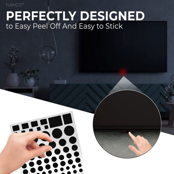 FLANCCI LED Light Blocking Stickers, Light Dimming LED Filters, (2 Sheets) Dimming Sheets for Routers, LED Covers Blackout, Dimming 50% ~ 80% of LED Lights, (2Sheets = 1 Cut Out + 1 Uncut) - Image 2