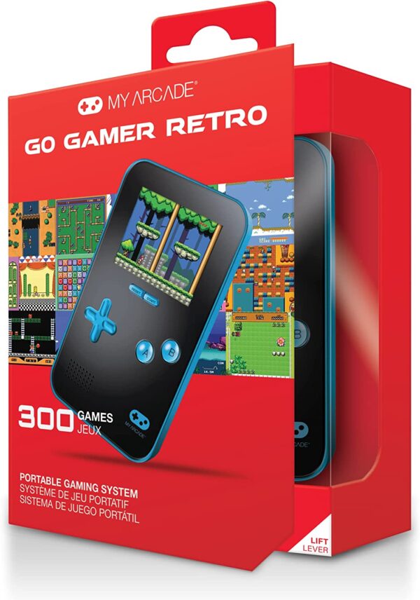 My Arcade Go Gamer Portable - Handheld Gaming System - 300 Retro Style Games - Battery Powered - Full Color Display - Volume Buttons - Headphone Jack - Electronic Games - Image 2